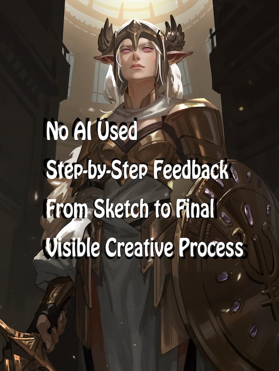 DnD Custom Character Portrait, RPG OC Illustration, Fantasy Character Commission, Sci-Fi, Hand-Painted Digital Art
