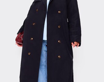 Kristen Blake Wool Coat- Plus Size Long Wool Coat- Womens Long