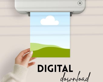 Printer Mockup Bundle for Photo Listings | Close-Up Printer Mockups | Drag & Drop Canva Templates with Home Printer for Printables Sellers