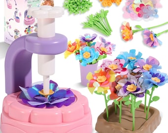 Kids Flower Bouquet Making Kit – Fun DIY Arts & Crafts Activity Set for Girls (Ages 4–8–12)