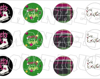 Made to Match Gymboree M2MG Merry and Bright bottlecap image sheet