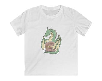 Kids Dragon Print Tee | Mythical Creature Adventure Shirt