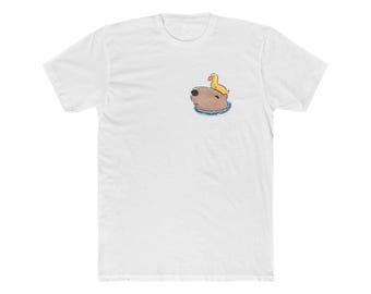 Capybara & Duck | Unisex Cotton Crew Tee