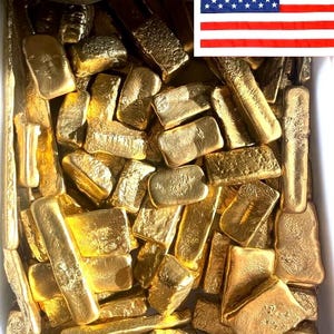 Material de recuperación de lingotes de oro de 350 g para proyectos, joyería, coleccionismo e ideal para artistas.