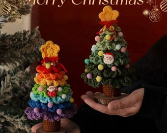 Christmas Tree Crochet Patterns, 7-Layer Crochet Christmas Tree, Christmas Tree Crochet, Amigurumi Christmas Decor, Handmade Christmas Gifts
