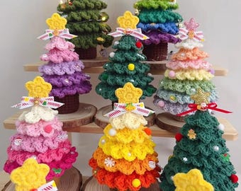 Christmas Tree Crochet Patterns, 5-Layer Crochet Christmas Tree, Christmas Tree Crochet, Amigurumi Christmas Tree, Handmade Christmas Gifts