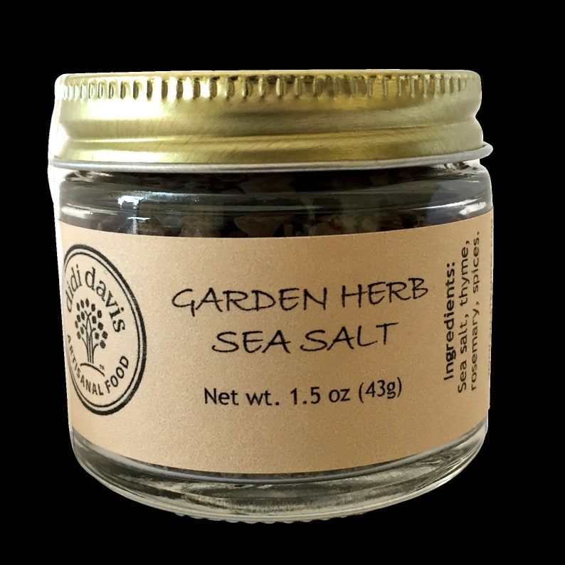 Garden Herb Sea Salt Etsy