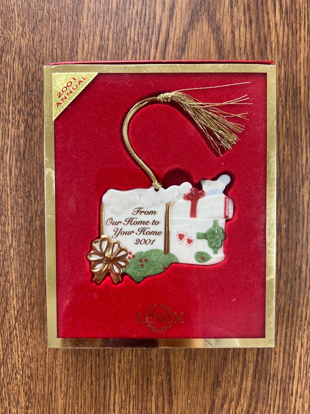 Lenox Christmas Ornament 2001 • Porcelain Keepsake, New in Box - Etsy