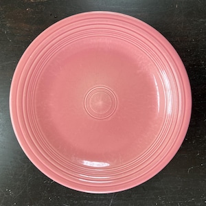 Fiestaware Rose Pink Dinner Plate Homer Laughlin | Retired Cottagecore Replacement Dinnerware