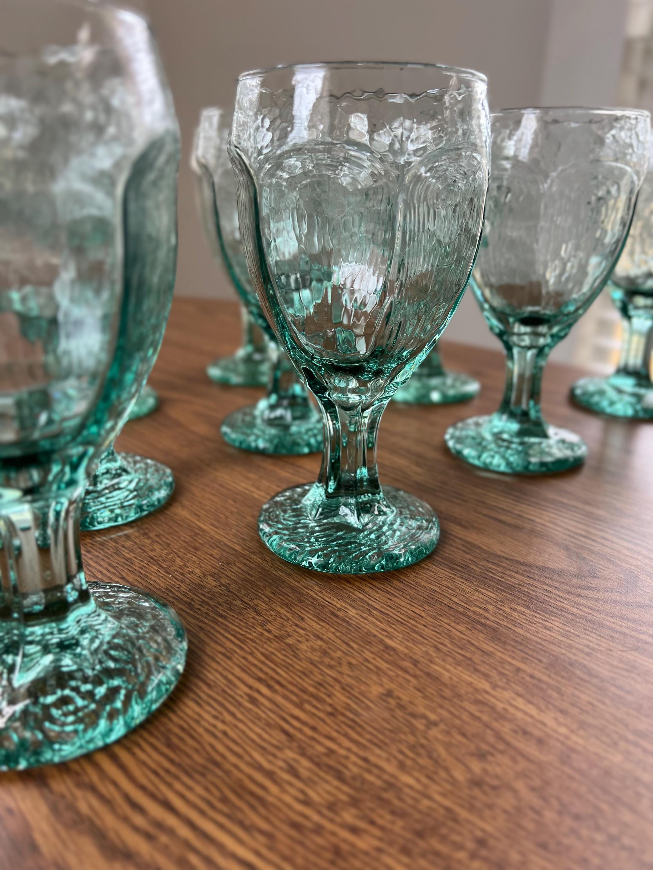 Blue and Green Glassware - Etsy Ireland
