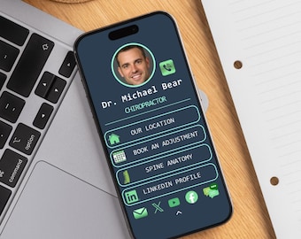 Interactive Fully-Clickable Digital Business Card Custom Mobile App Hub for Realtors, Lawyers, Doctors, & Entrepreneurs | One-Tap Contact
