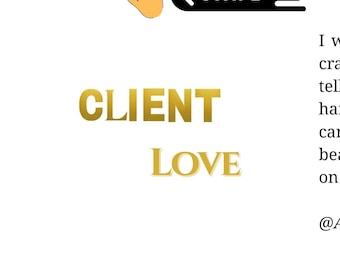 Luxury Gold Instagram Carousel Template - 5 Slide Seamless Aesthetic Client Review Post - Editable in Canva