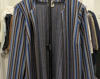 Vintage D’Allaird’s Striped Woven Jacket – Made in Canada, Size 16