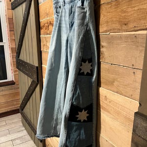 ミネソタ州旗のインサート入りジーンズ サイズ12