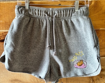Sleeping Cat Grey Sweatshorts sz Md