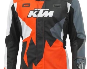 Chaqueta de malla para moto KTM Rally Pro, chaqueta de malla premium, chaqueta transpirable con protección CE.