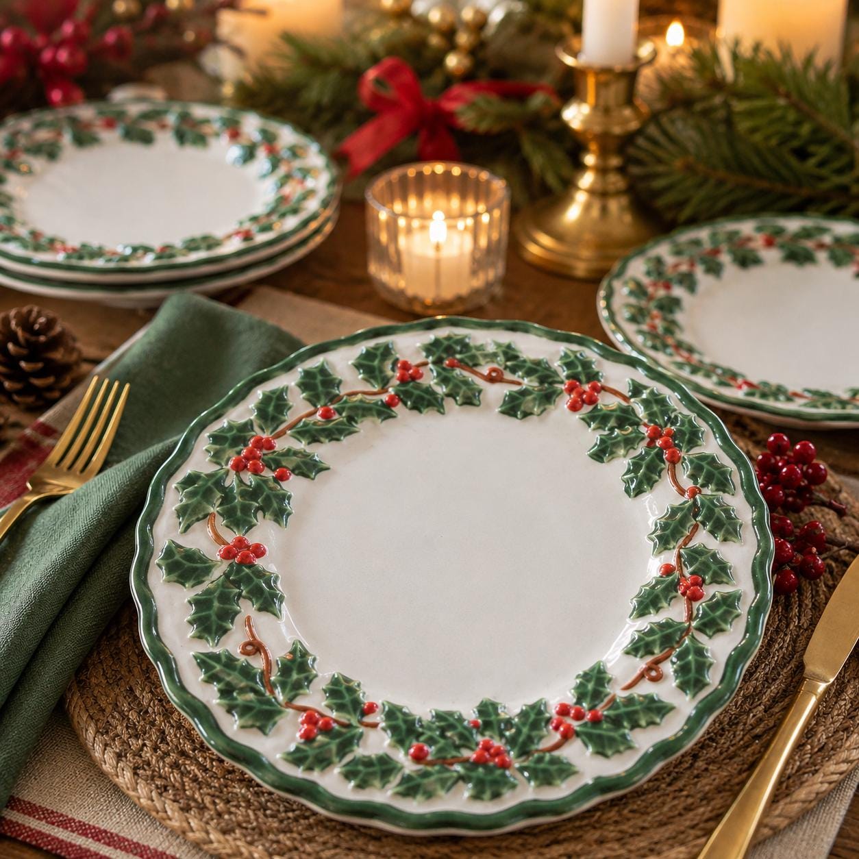 4 Inch Decorative Plates Set of 4 - Etsy
