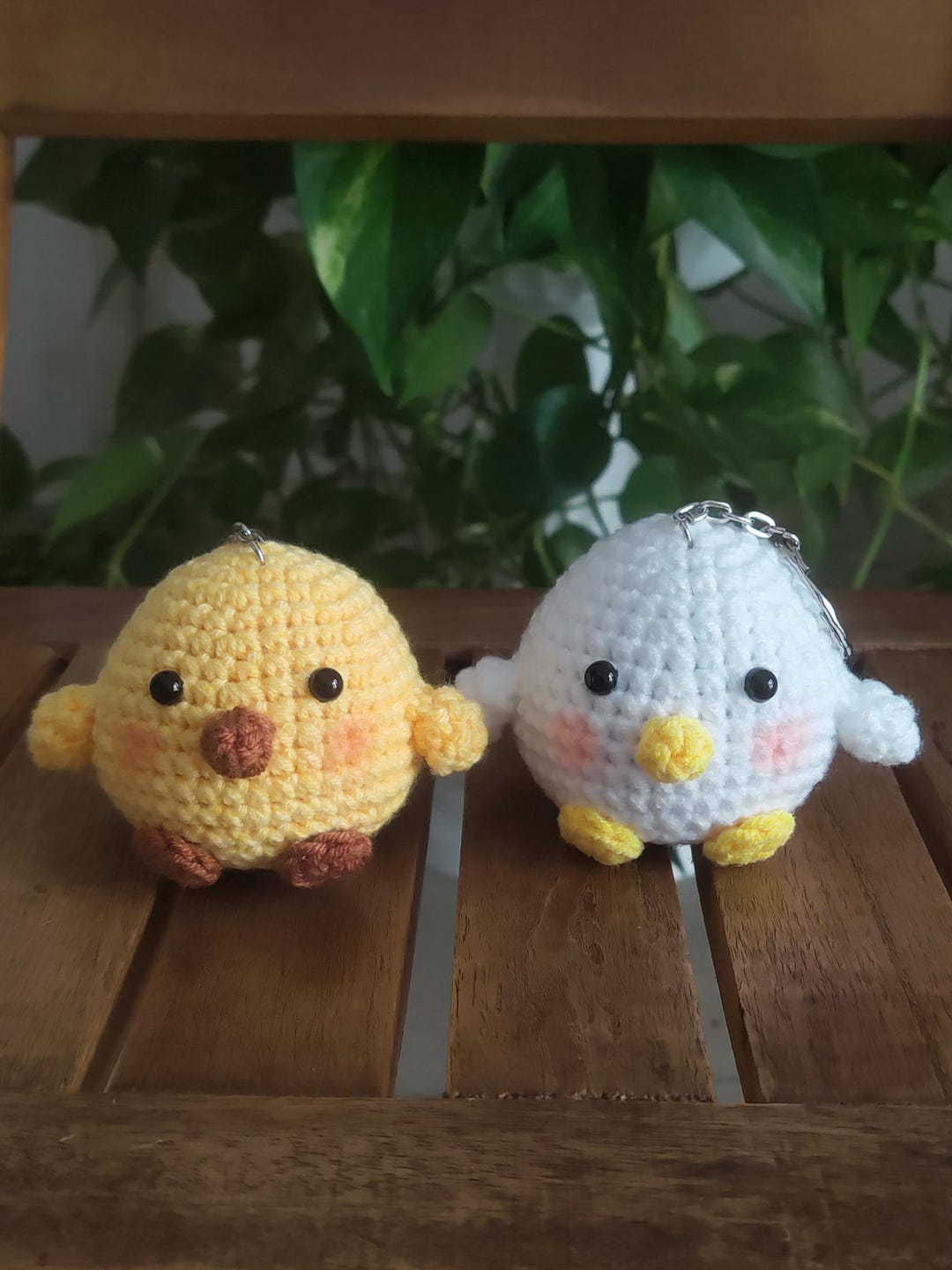 Kawaii Crochet Chick Keychain, Handmade Amigurumi Plush Bag Charm - Etsy