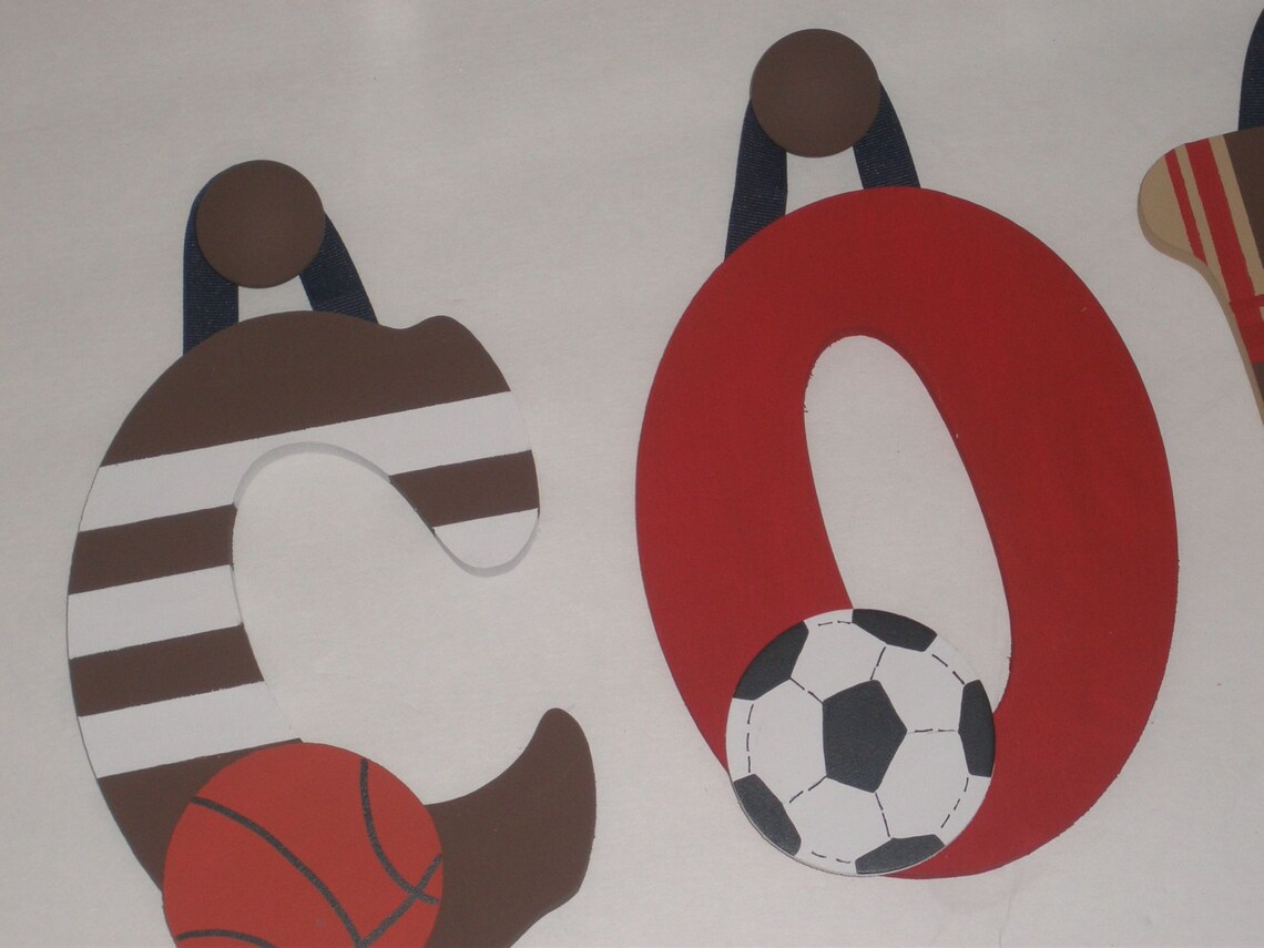 Junior Varsity Sports Hand Painted wooden Wall Letters Etsy