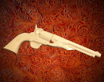 Colt Army Modelo 1860 Molde de coldre de revólver com tampa de percussão da Bunkhouse Tools