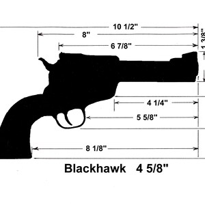 Ruger Blackhawk with 4 5/8" Barrel Holster Mold by Bunkhouse Tools image 4