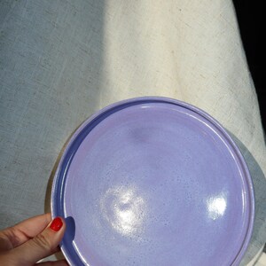 Lavender dinnerware plate set