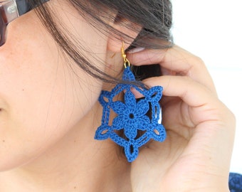 Crochet Floral Earrings PATTERN