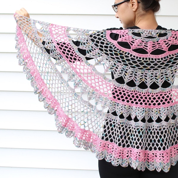 Crochet Shawl | Semicircle Shawl PATTERN