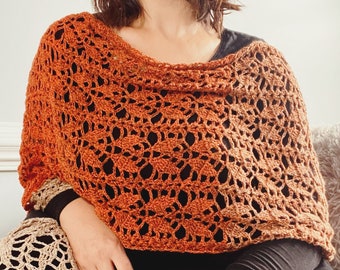 Crochet Leaf Shawl Pattern | The Leaf Scarf