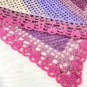 Crochet Shawl | Crochet Triangle Scarf | Aya Shawl