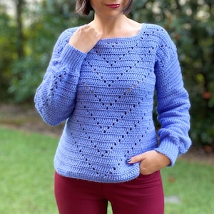 Arrow Sweater PATTERN | Crochet Pullover
