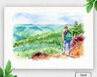 Custom Watercolor Landscape Painting: Painting from Any Photo