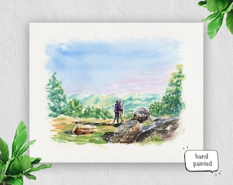 Custom Watercolor Landscape Painting: Any Photo to Hand-Painted Art