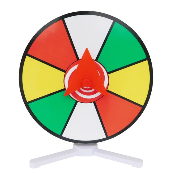 Trade Show Displays Spinning Prize Wheel 12” Color Face Dry Erase Spin