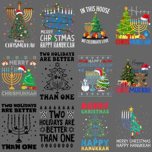 Chrismukkah Christmas Hanukkah PNG – Funny Holiday Fusion Jewish Humor Clipart