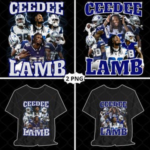 Ceedee Lamb T-shirtdesign digital fil, PNG-fil redo att skrivas ut