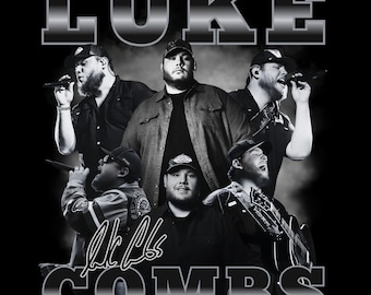 Luke Combs Concert PNG, Country Music T-Shirt Design (Digital File)
