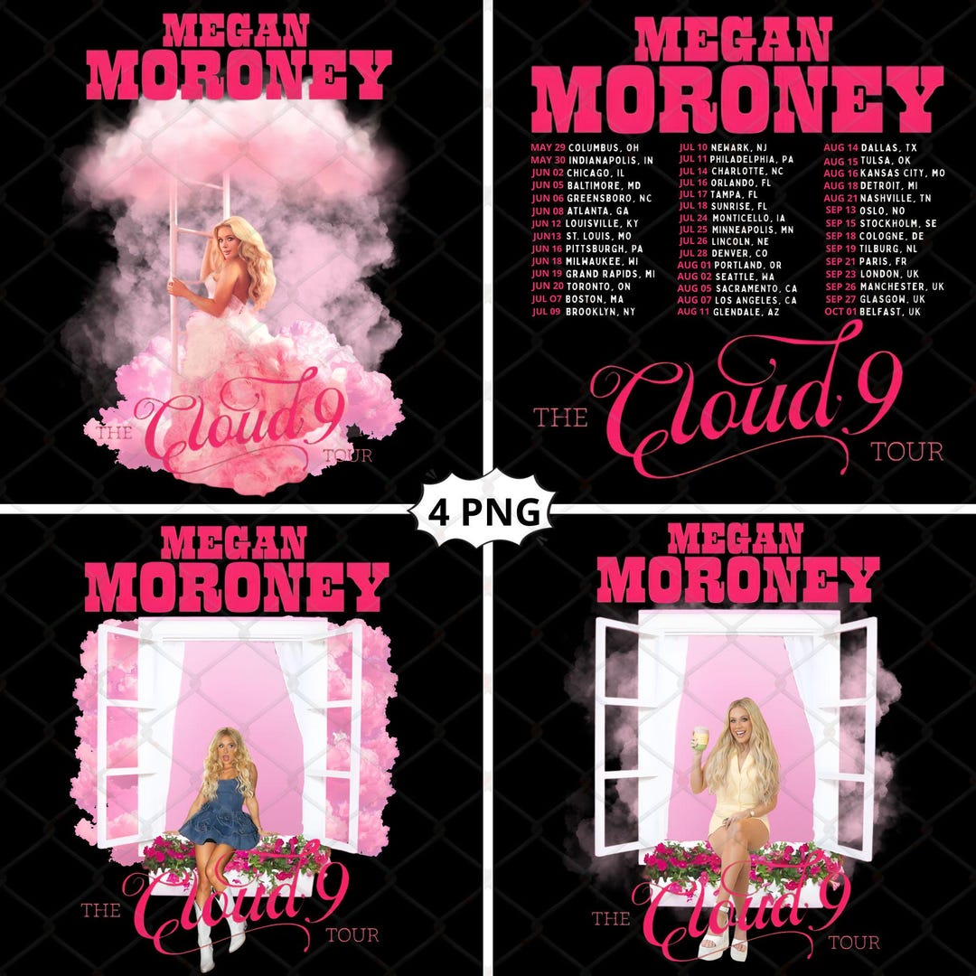 Megan Moroney PNG File, Cloud 9 Tour (digital Download) - Etsy
