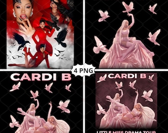 Cardi B Little Miss Drama Tour 2026 PNG Design (Digital Download)
