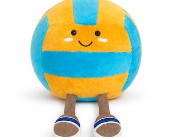 Amuseables Sports Football 26cm Cartoon Plush Toy | Soft Stuffed Volleyball Doll