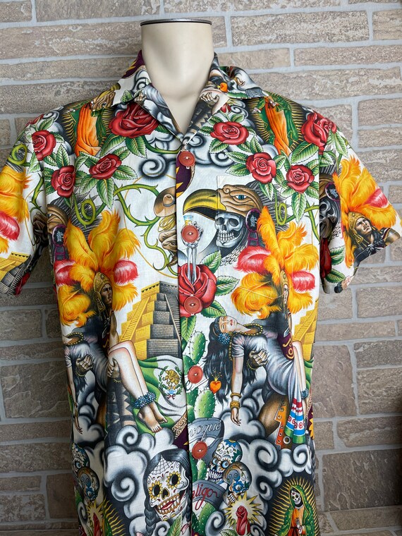 Day Of The Dead Sugar Skull All Over Printed Hawaiian Shirt - Hot Sale 2023