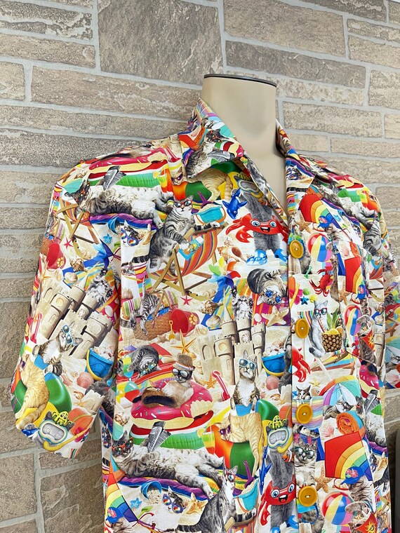 Cats at the Beach Hawaiian Shirt 