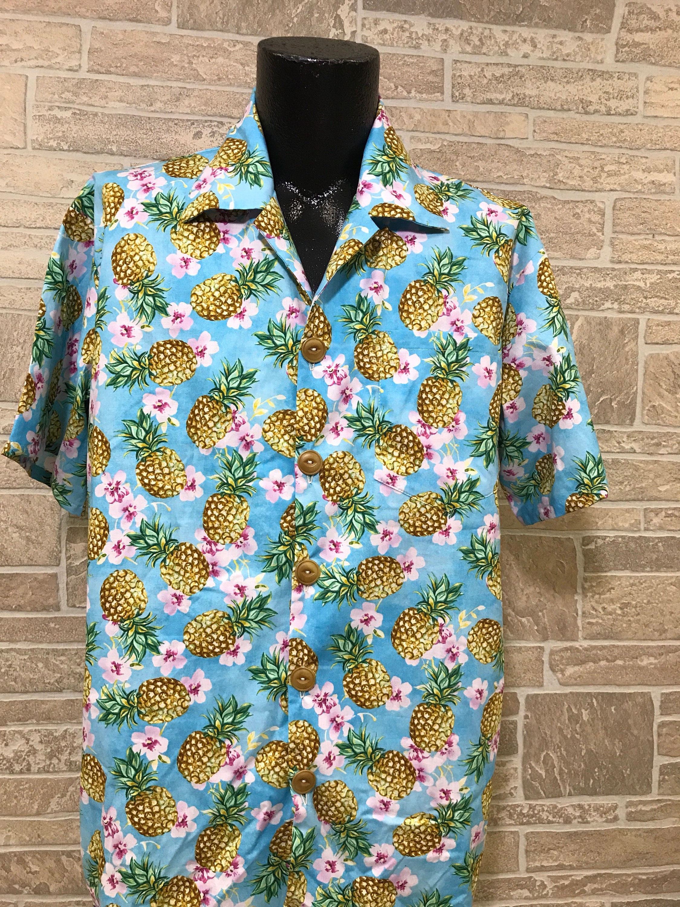 Pineapple Hawaiian shirt Pineapple lover shirt Orchids Etsy