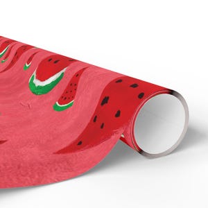 Rana’s Watermelons of Hope Illustrated Pink + Red Wrapping Paper - Child Artist from Gaza image 6