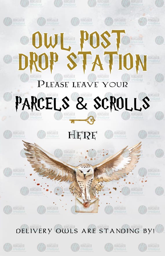 Wizard-Inspired Gift Table Sign Printable Digital Download