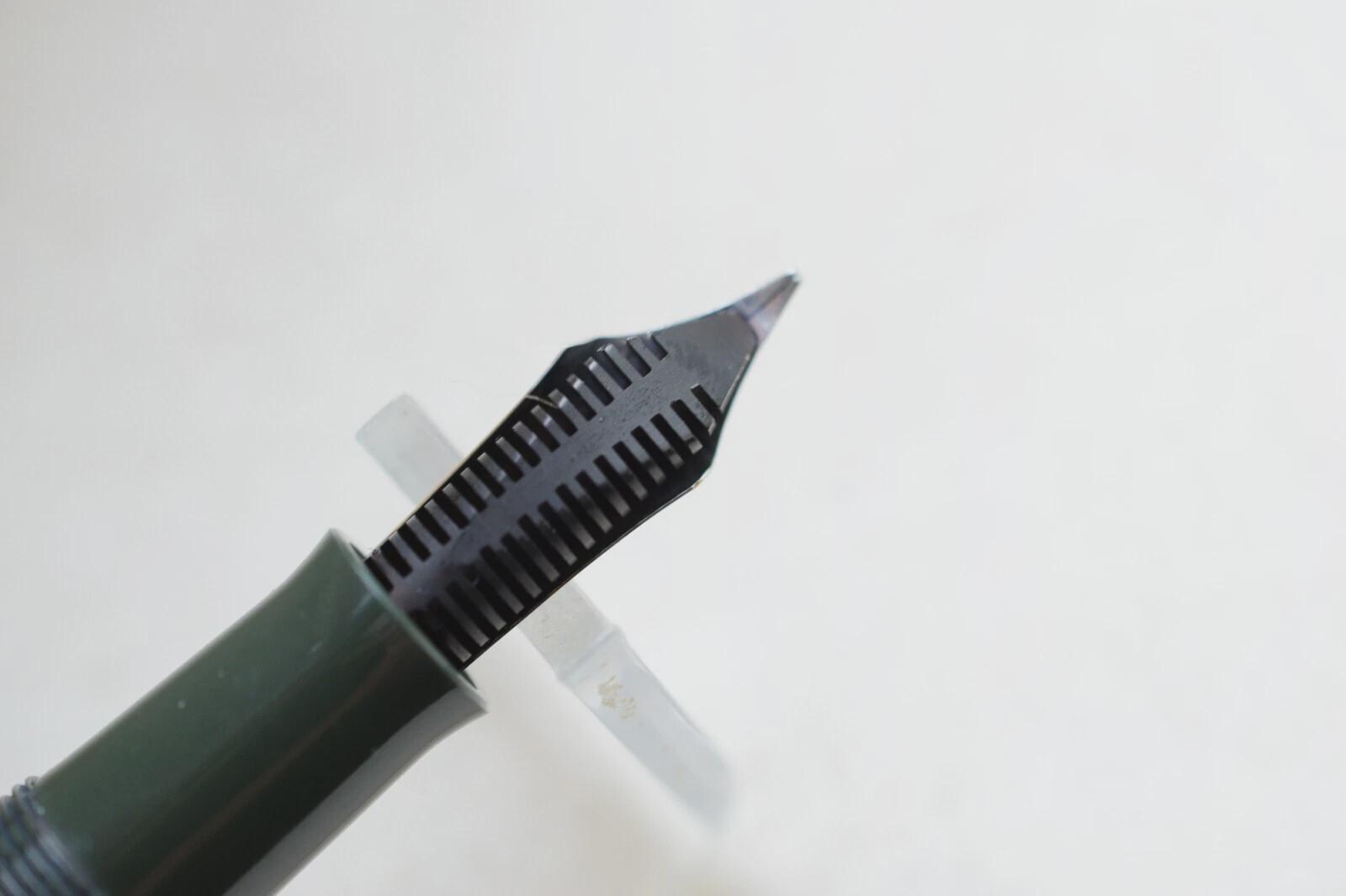 Vintage FABER-CASTELL 884 Green Stripe Fountain Pen, Original Gold