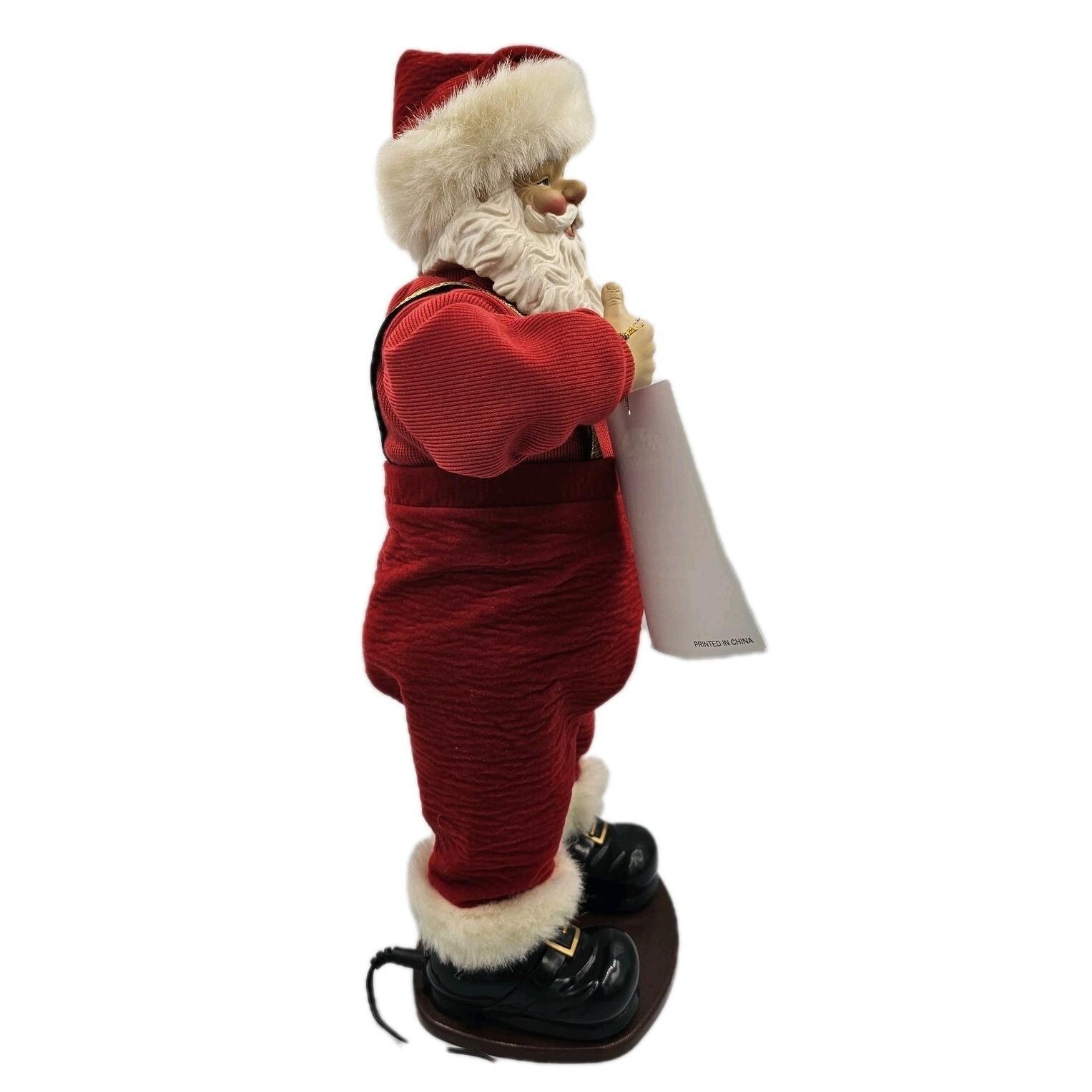 Vtg Jingle Bell Rock Santa Claus Animated Dancing Musical 1998 1st