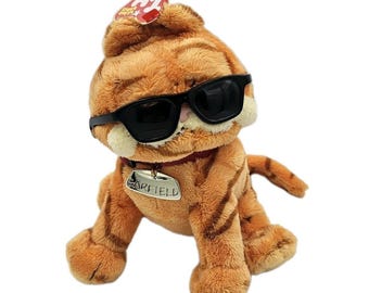 Ty Beanie Baby Garfield The Movie Plush Retired 2004 Cool Cat Collectible PL-1