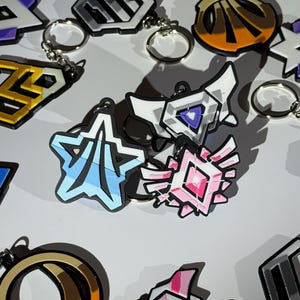 Rocket League Rank Keychains - Bronze to SSL | All Ranks | 3D printed