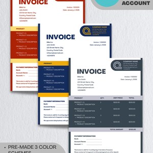 Modern Canva Invoice Template | Editable Small Business Billing Form (Digital Download) image 1